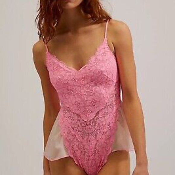 HAH Other - NWT We are HAH/Free People Maid To Wear Bodysuit Rose Quartz Size S